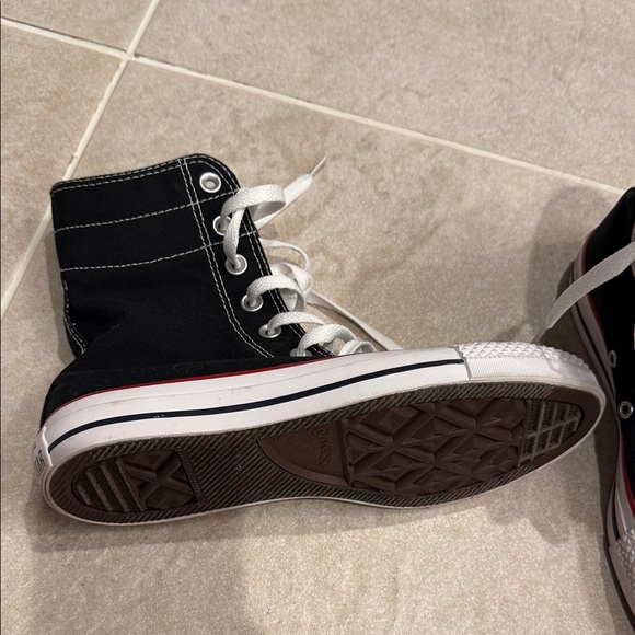 Black and White Ankle Boots - Picture 2 of 4